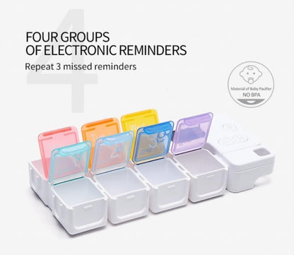 7-Day Pill Organizer with Alarm Reminder