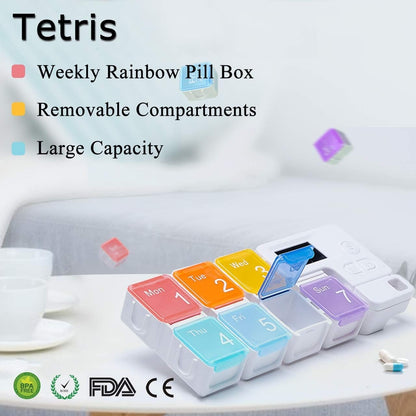 7-Day Pill Organizer with Alarm Reminder