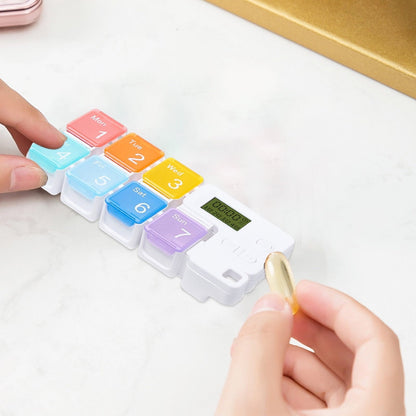 7-Day Pill Organizer with Alarm Reminder